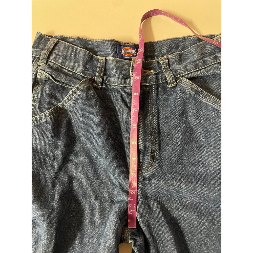 Dickies Kids Classic Dark Wash Blue Straight Leg Carpenter Jeans Size 14